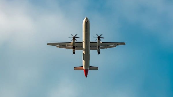 Airplane in flight